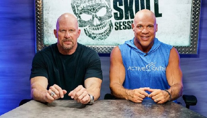 Kurt Angle and stone cold steve austin