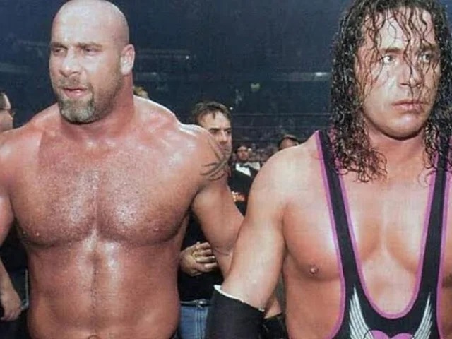 goldberg bret hart WWE hall Of fame2